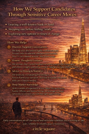 How we support candidates through sensitive career moves