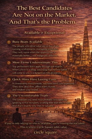 The Best Candidates Are Not on the Market. And That&rsquo;s the Problem