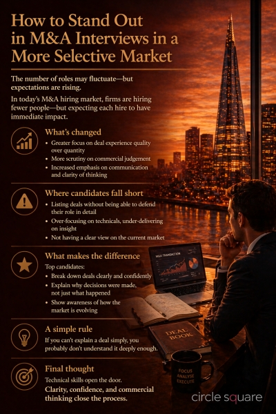 How to Stand Out in M&amp;A Interviews in a More Selective Market