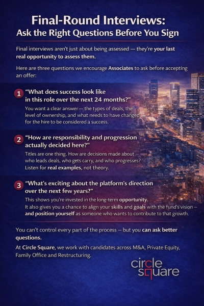 Final-Round Interviews: Ask the Right Questions Before You Sign