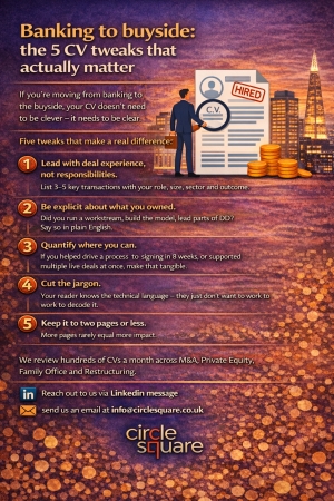 Banking to buyside: the 5 CV tweaks that actually matter